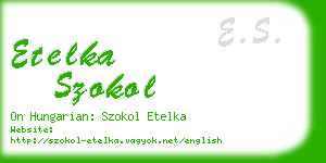 etelka szokol business card